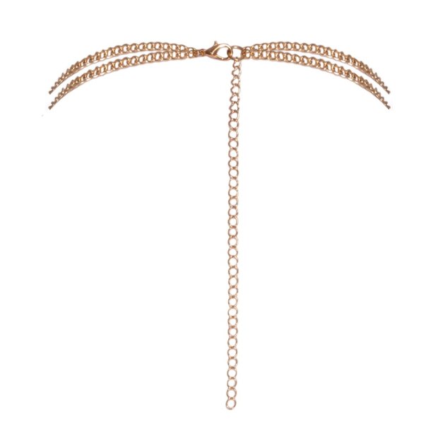 Cottelli Collection Gold colored body chain 19 cm