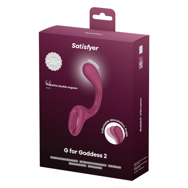 Satisfyer G for Goddess 2 Rabbit Vibrator Dunkel Rot