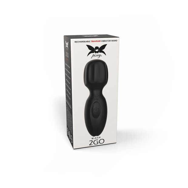 Pixey 2GO Mini Vibrator 11 cm Black