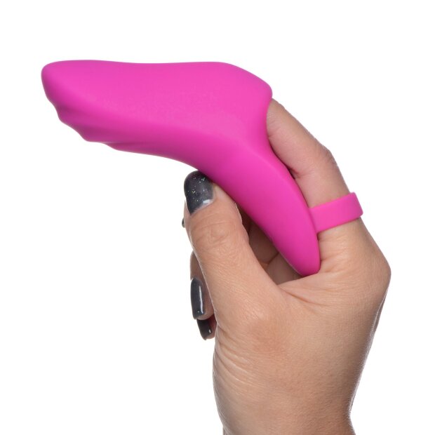 XR Brands Frisky Finger Bang Her Pro Finger Vibrator 12 cm Rosa