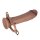 LoveToy Ingen Strap-On avec Godemichet Creux Beige 25,5 cm Ø 6,7 cm Tour de Taille 101,5 cm