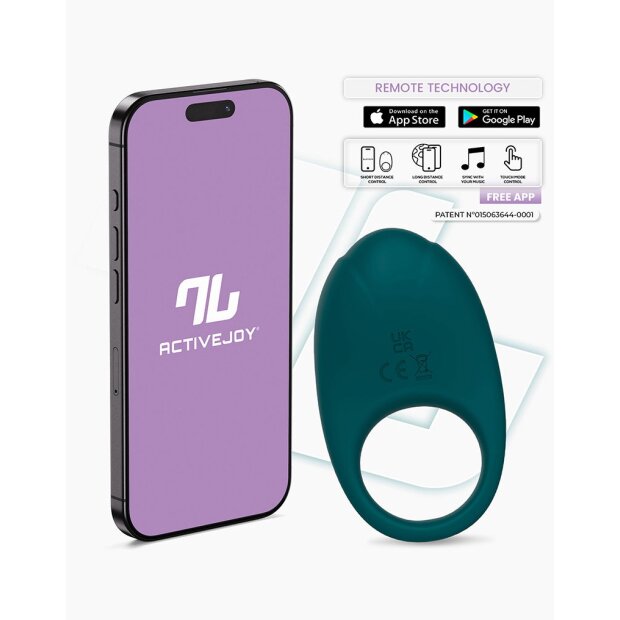 IY Ringo Anneau Vibrant avec Commande par Application Vert Ø 4,8 cm