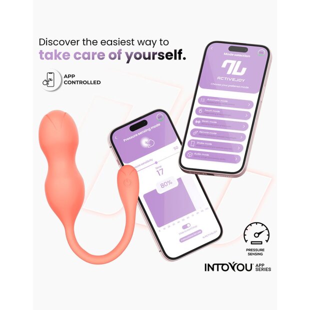 IY Kyra Entraîneur du Plancher Pelvien avec Commande par Application Orange Ø 3 cm