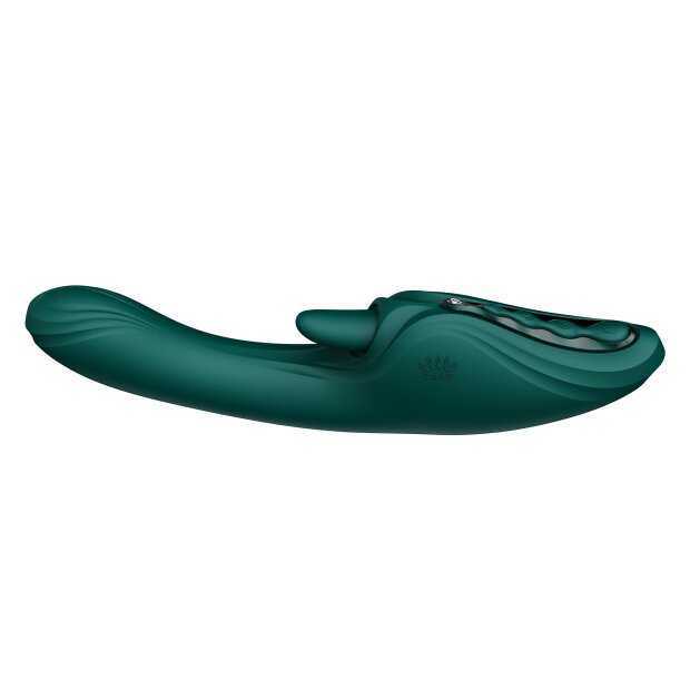 Vibromasseur Zalo Ares G-Spot Rabbit avec application de contrôle 24,6 cm vert