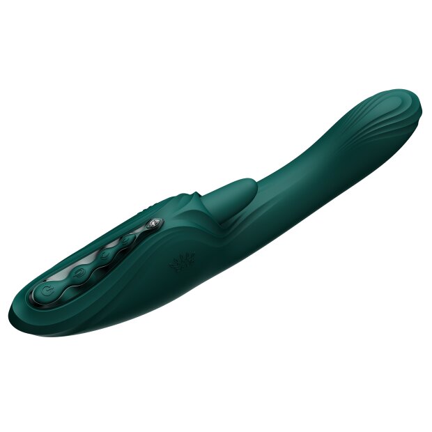 Vibromasseur Zalo Ares G-Spot Rabbit avec application de contrôle 24,6 cm vert