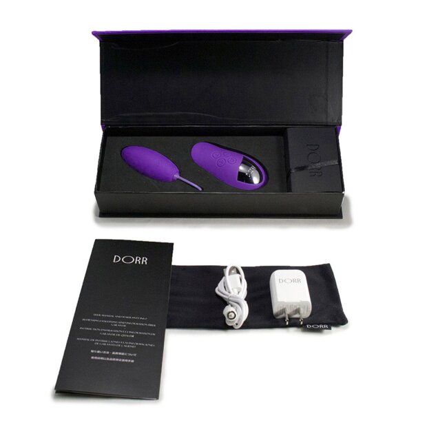 DORR Spot Duo Œuf Vibrant avec Télécommande Violet 8,5 cm Ø 4,4 cm