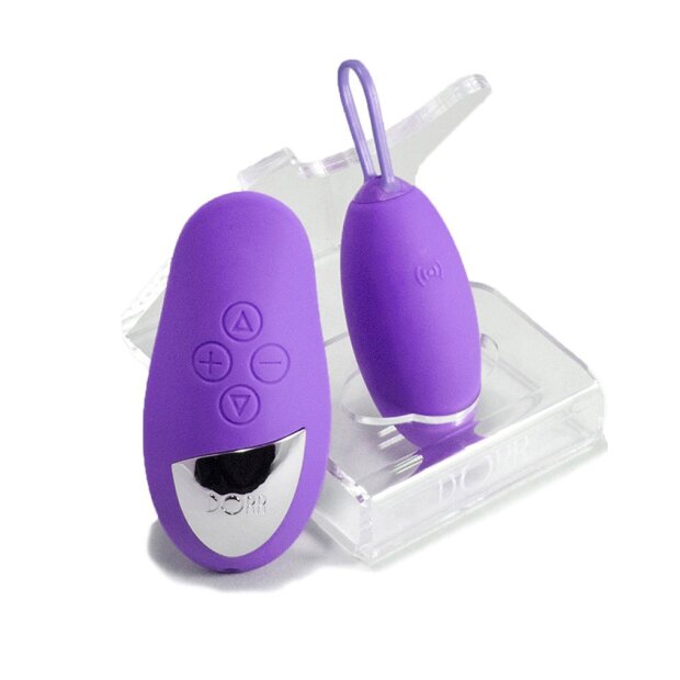 DORR Spot Duo Œuf Vibrant avec Télécommande Violet 8,5 cm Ø 4,4 cm