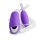 DORR Spot Duo Œuf Vibrant avec Télécommande Violet 8,5 cm Ø 4,4 cm