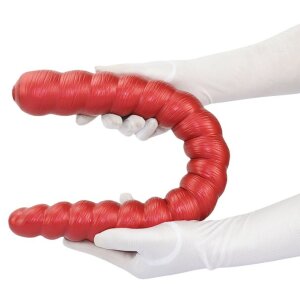 DoublePlayz double gode Narvax rouge 52 cm Ø 5,2 cm