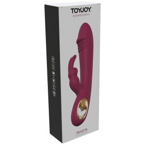TOYJOY Vibromasseur avec stimulation clitoridienne Rouge