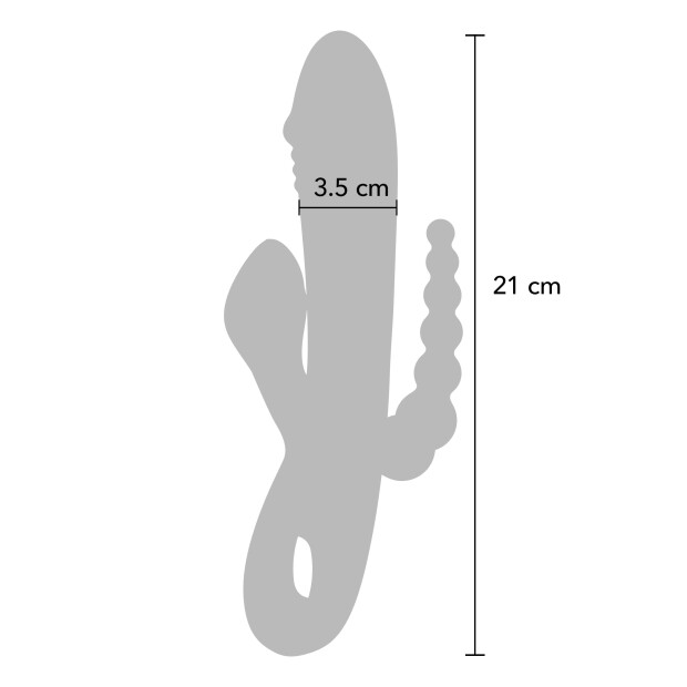 TOYJOY Vibrator mit Klitoris und Analstimulation Lila