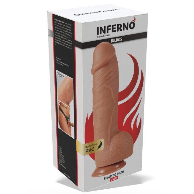 Hidden Desire Dildo with Suction Cup 27 cm Beige