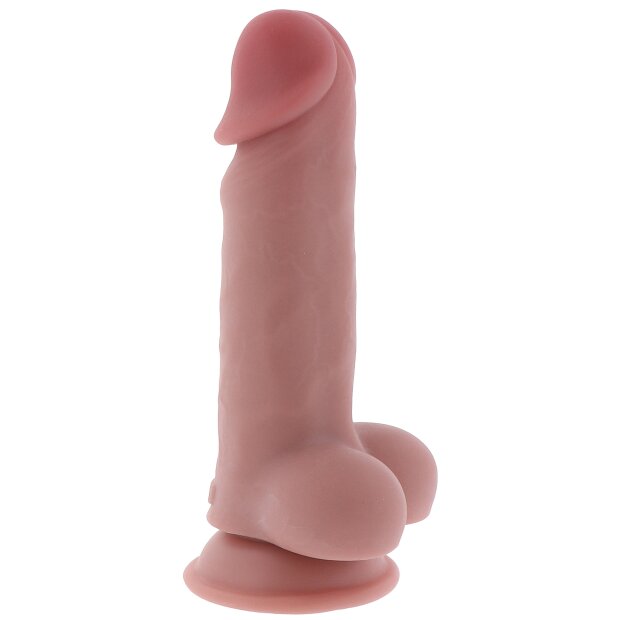TOYJOY Deluxe Double densité Gode épais 17 cm ø 4,5 cm Beige