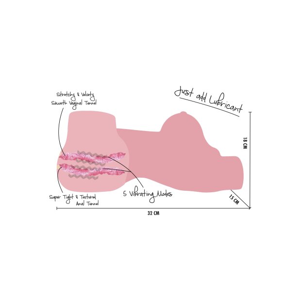 Hidden Desire Very Fuckable College Bitch 3,5 kg 32 cm Beige