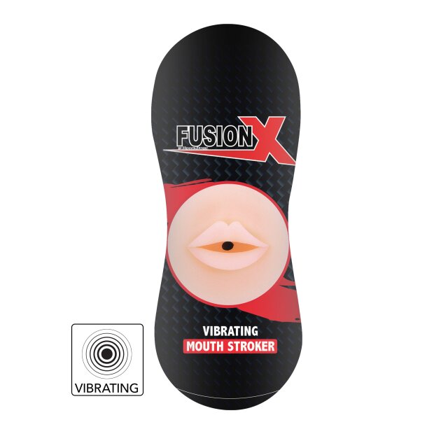Hidden Desire Stroker vibrant Bouche 18 cm Beige