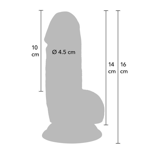 Hidden Desire Dildo mit Saugnapf 14 cm Beige