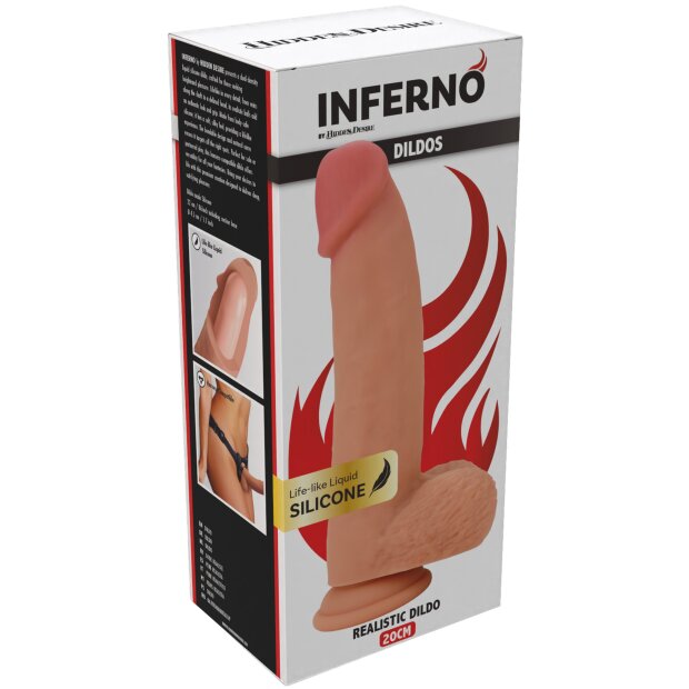 Hidden Desire Dildo mit Saugnapf 20 cm Beige