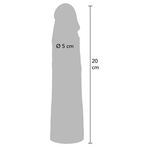 Hidden Desire Penis Sleeve 20 cm Beige
