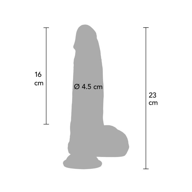 Hidden Desire Ultra Realistischer Dildo mit Saugnapf 23 cm Beige