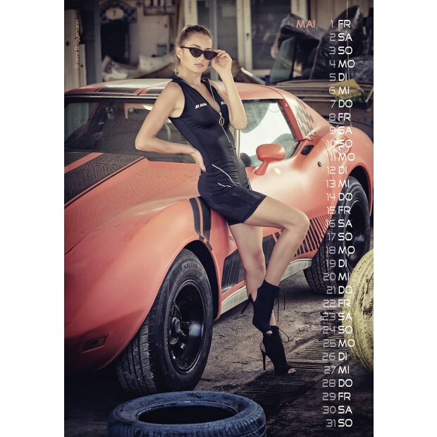 PIN-UP Kalender Oldtimer and Girls 2026