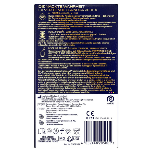 Durex Extra Large condoms for more comfort