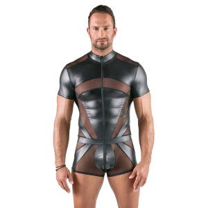 Svenjoyment Combinaison courte moulante à col...