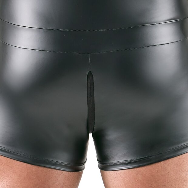 Svenjoyment Combinaison courte moulante à col montant L