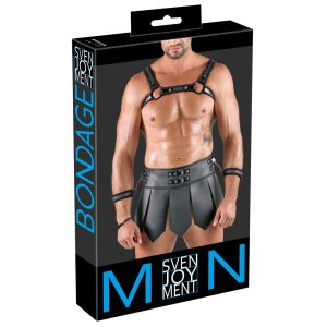 Svenjoyment Gladiator Skirt and Chest Harness Set L