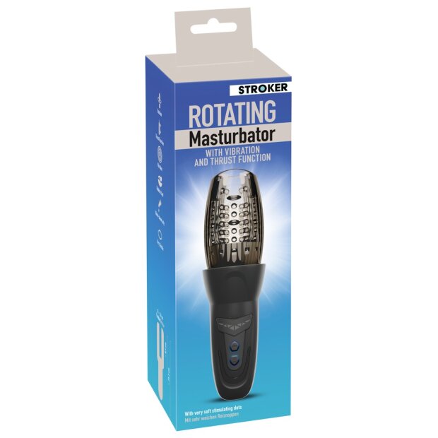 You2Toys Masturbateur avec capuchon souple rotatif Noir