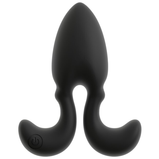 ANOS vibrating anal plug with flexible anchor arms Ø max. 3.8 cm Black