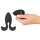 ANOS vibrating anal plug with flexible anchor arms Ø max. 3.8 cm Black