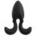 ANOS vibrating anal plug with flexible anchor arms Ø max. 3.8 cm Black