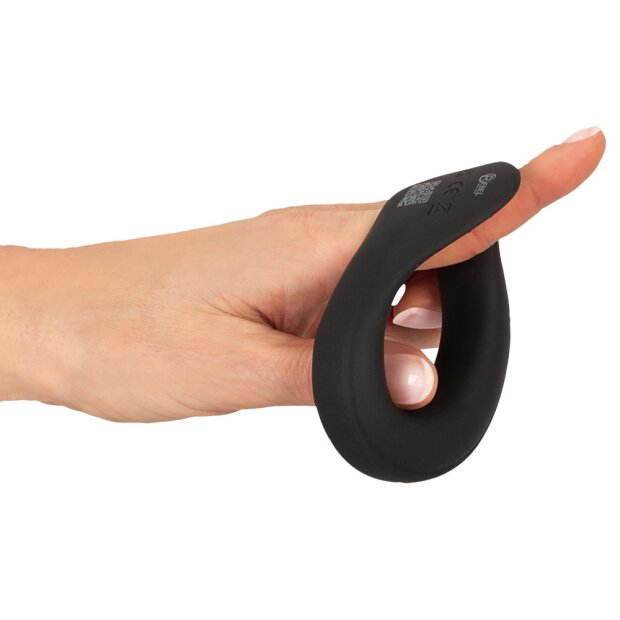 You2Toys Stretchable Testicle Ring with Vibration Black