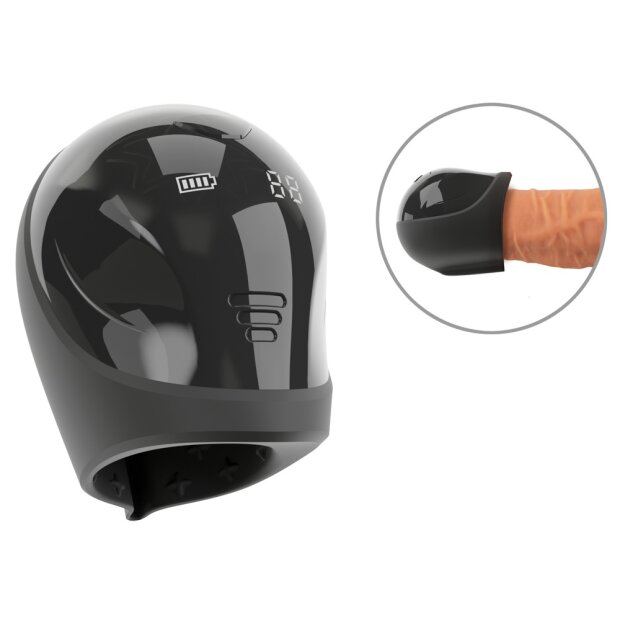 You2Toys Glans Masturbator with Vibration Black
