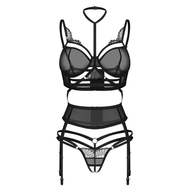 Ensemble de lingerie Obsessive Noir 2XL/3XL