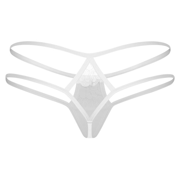 Obsessive elegant thong White S/M