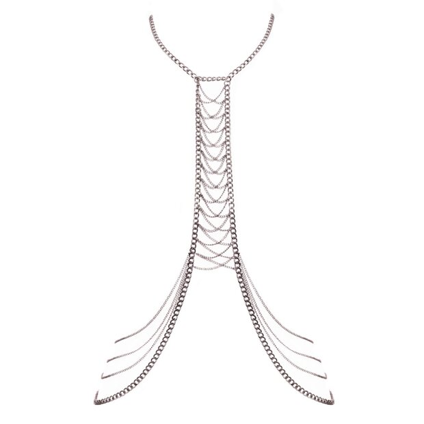 Cottelli Collection Silver colored body chain