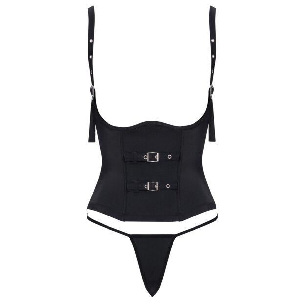 Cottelli Collection Trägerloses Taillenkorsett Schwarz M