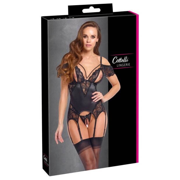 Cottelli Collection Strapshemd und String Set M