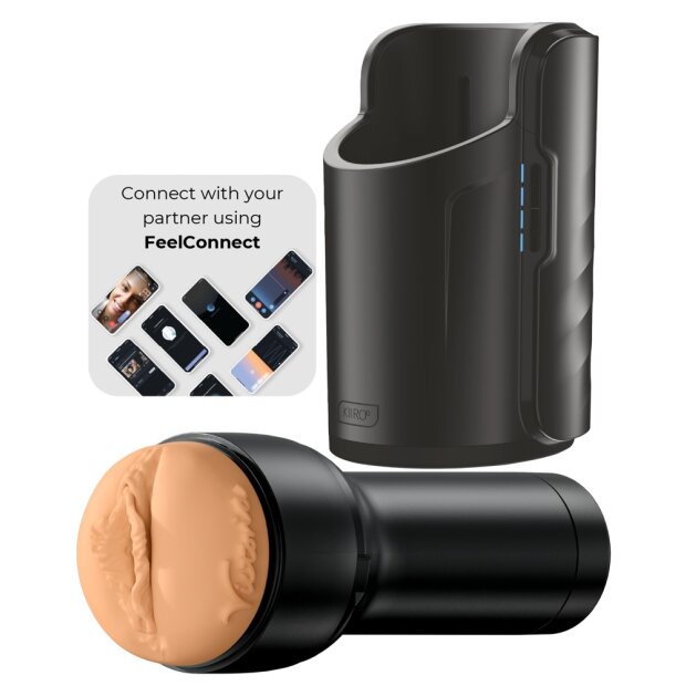 Kiiroo Feel Victoria Kombi-Masturbator Beige 22 cm