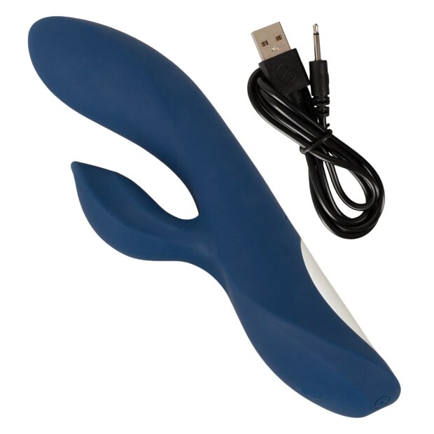 Magic Shiver Vibromasseur lapin bleu 20 cm