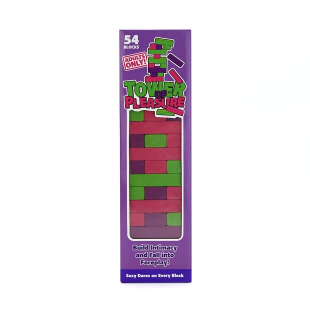 Play Wiv Me Tower of Pleasure Jeu érotique pour couples avec 54 blocs