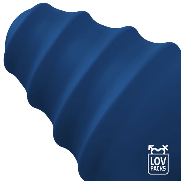 LOV Packs Intense Vibrating Butt Plug Mini Dark Blue