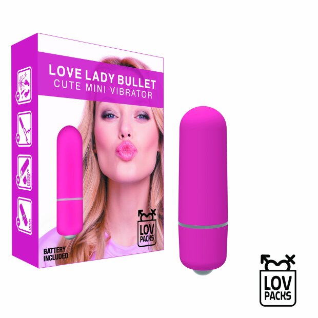 LOV Packs Cute Mini Vibrating Love Lady Bullet Pink