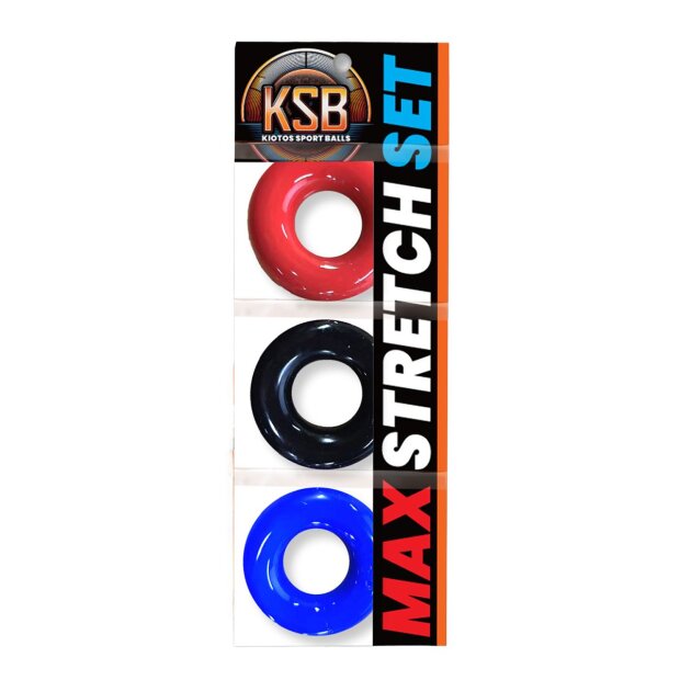 KSB Ringer Max-Stretch Cockring, lot de 3, multicolore