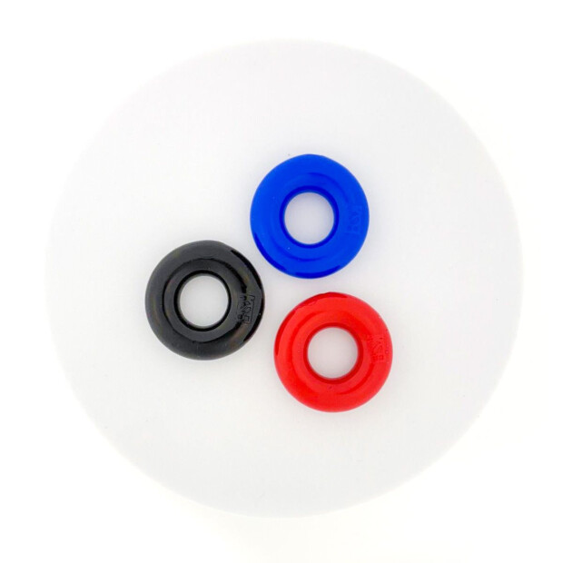 KSB Ringer Max-Stretch Cockring, lot de 3, multicolore