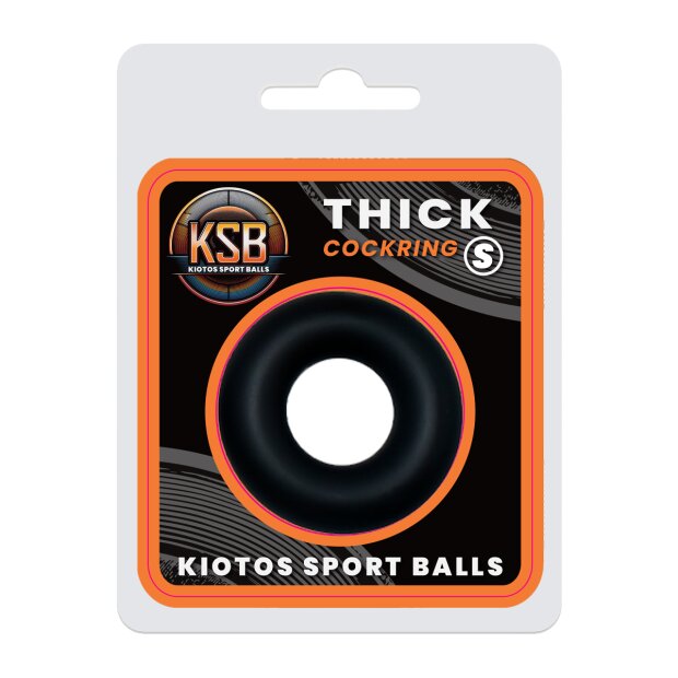KSB Do-Nut Cockring en silicone extra épais S noir
