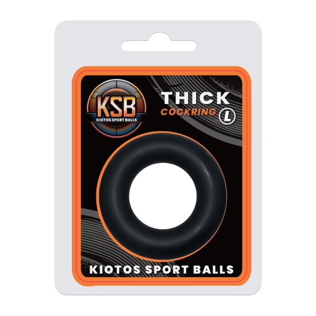 KSB Do-Nut Silikon extra dicker Cockring L schwarz
