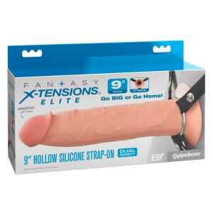 Pipedream Hollow Silicone Dildo with Strap-On Harness...