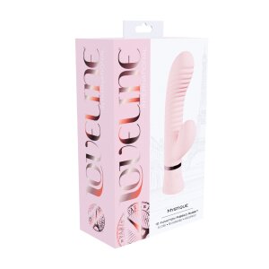 Loveline Mystique ribbed rabbit vibrator pink 7.5 cm...